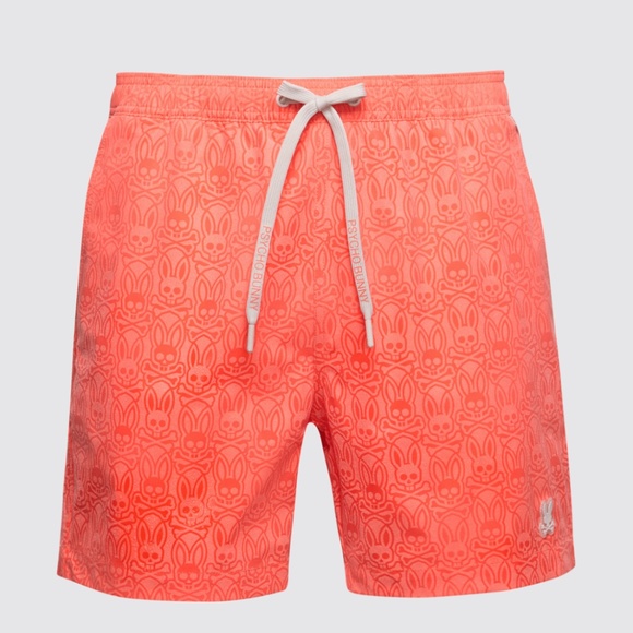 Samos Hydrochromic Hot Coral Swim Trunks - Picture 2 of 5